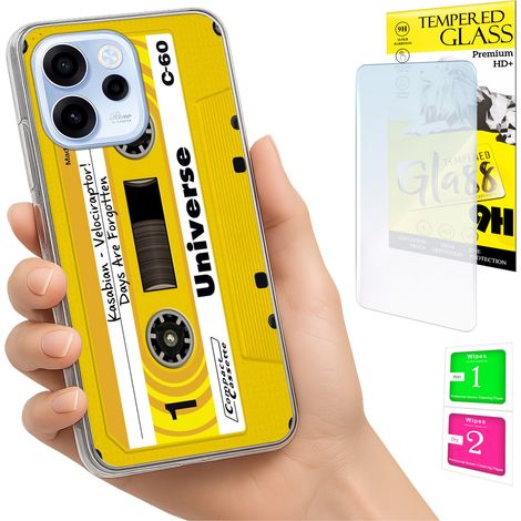 Custodia per Oppo Reno 15F / 15F FS Photo cover Cover posteriore + vetro 9H (1/5)