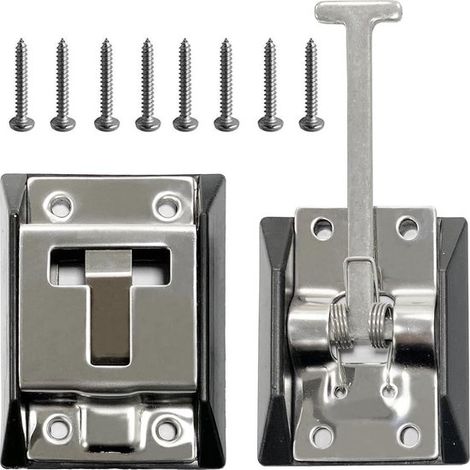 Fermaporta per camper, acciaio inox 304, serratura a T (1/5)