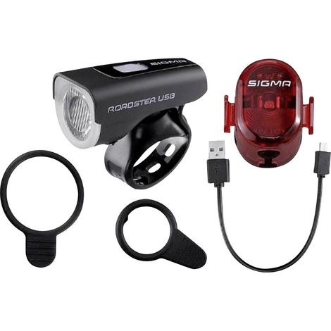 Sigma Batterie Leuchten-Set Roadster Fahrradbeleuchtung & Dynamos (1/5)