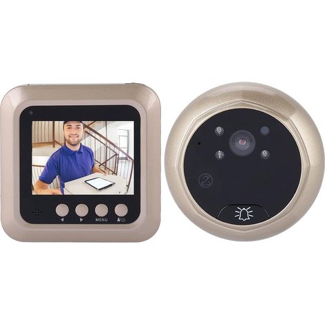 Sonnette vidéo 2,4 Pouces 1080P Digital Judas Infrared Night View Functional Security Camera Viewer Home Security System (1/5)