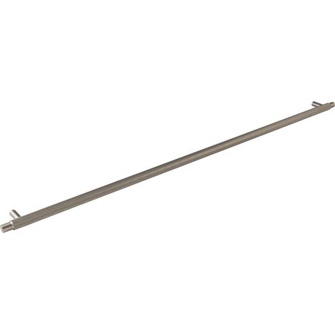 Stangengriff Manor L ø 14mm, LA 640mm, Möbelgriff Breite 694mm, Aluminium/ZN Edelstahl Effekt