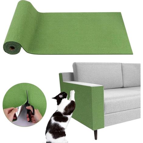 Protection de canapé anti-griffures pour chat,pour chat grimpant à faire soi-même,Vert,40x200cm (1/5)