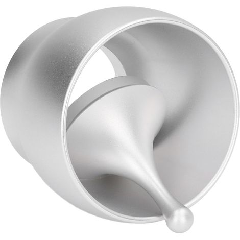 Gobelet doseur en aluminium pour café moulu, anti-poussière, couleur argent. (1/5)