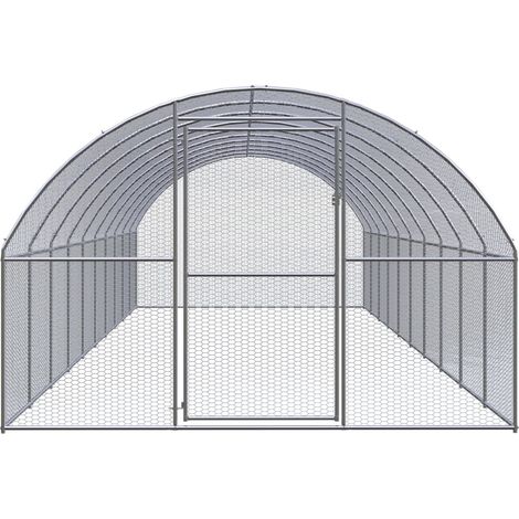 Maison Exclusive - Outdoor-Hühnerstall 3x10x2 m Verzinkter Stahl