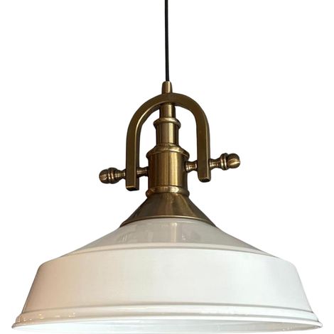 bamyum Suspension Luminaire Rétro en Metal de 30 cm, Lustre de Salon Vintage, Éclairage de Plafond pour Chambre, Cuisine, Lampe Suspendue (1/4)