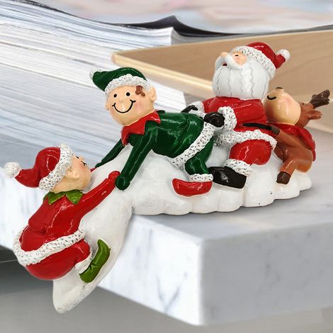 Weihnachtsbaumschmuck aus Kunstharz mit Lichterkette, Weihnachtsdekoration, Geschenkidee für Hotelfenster (1/5)