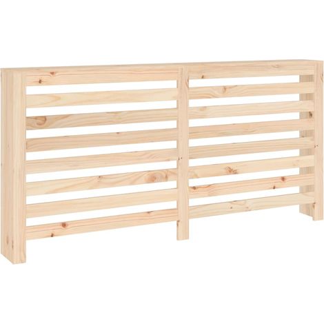 vidaXL Cubierta de radiador madera maciza de pino 169x19x84 cm (1/2)