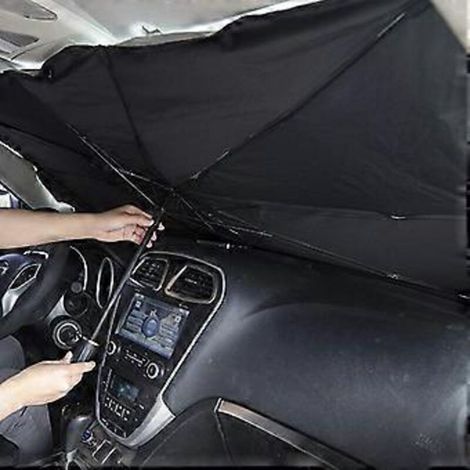 Pare-soleil de pare-brise avant de voiture, pliable et pratique, anti-UV, universel pour la plupart des voitures, 140 x 80 cm.