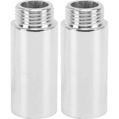 Tubo di prolunga doccia 2 pezzi, in acciaio inox, cromo, 5.1 cm, per il bagno (1/5)