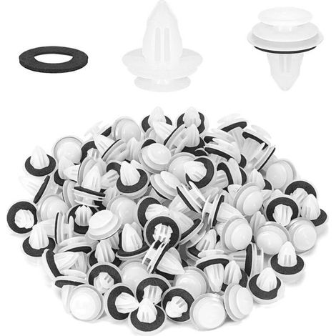 Clips De Garniture De Voiture - Joint En Mousse - Fixation Pour Garnitures Intérieures - Lot De 50 (1/5)