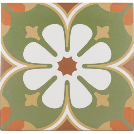 Aelle - Carrelage sol / mur effet ciment à motif 20x20 cm RIVOLI - PARIS - Vendu par boîte de 1 m² (1/2)