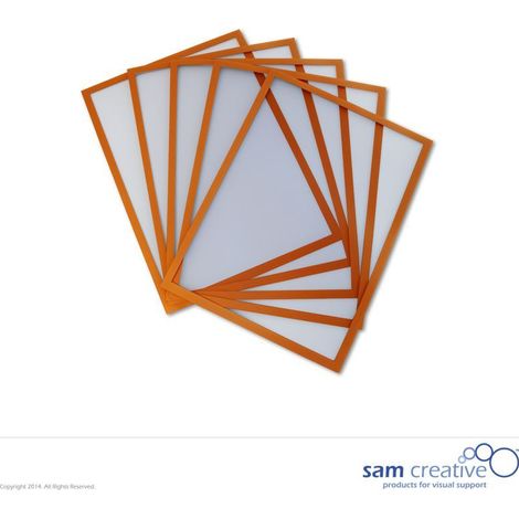 Tableau blanc magnétique Fenêtre A4 orange set 5 pièces