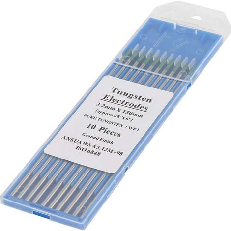 Pack de 10 electrodos de tungsteno puro verde AC TELWIN                          1 mm