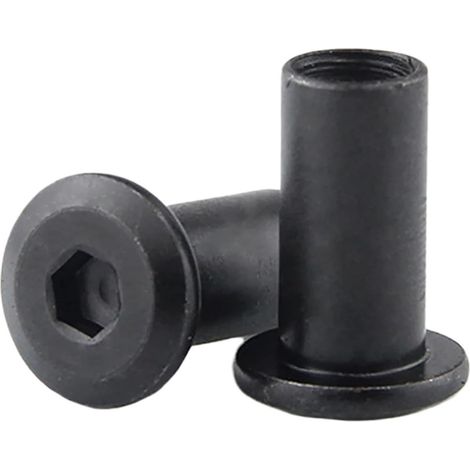 10 pièces M3 M4 M5 M6 M8 Rivet à tête hexagonale creuse noire (1/5)