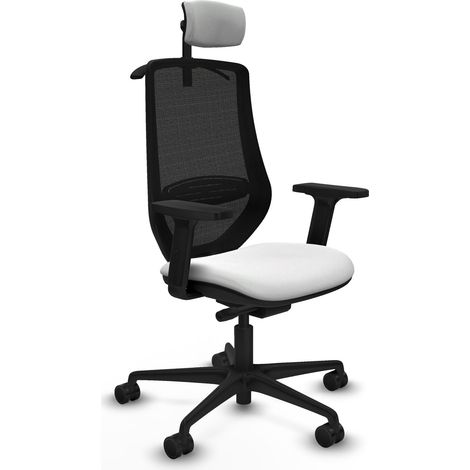 Silla de Oficina con Cabecero Mardos traslack bali Piqueras y Crespo D036N2H Blanco