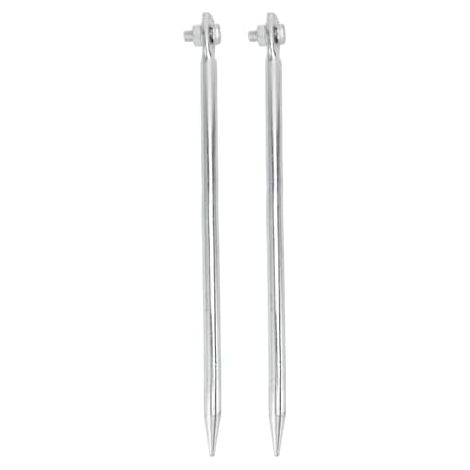 Lot de 2 Piquets de Terre Portables en Fer cuivré, 12 X 300 Mm, avec Connexion Filetée, pour Clôtures électriques, Antennes avec Piquets, pour la Mise à la Terre des Ménages et (1/5)
