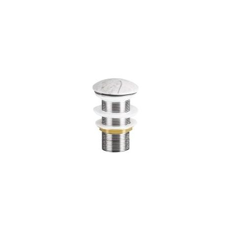 ONDEE ZEN - Bonde céramique clic-clac pour vasque - Finition Marbre Gris