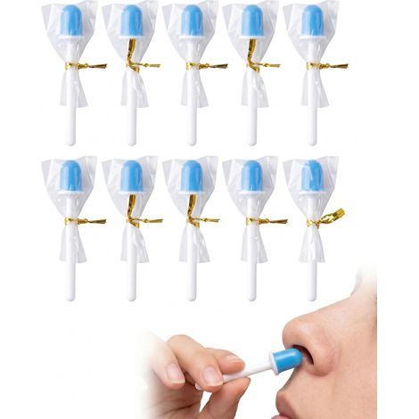 10 bandes de cire pour épiler les poils du nez et des oreilles, cire d'épilation efficace et pratique, bâtonnets de cire pour les sourcils, pour hommes et femmes, rapide (1/5)