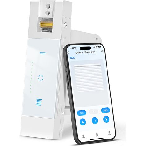 Enrouleur électrique WiFi Gen1.1 - Sangle de 23 mm - Jusqu'à 30 kg - Interrupteur de volet roulant intelligent - Contrôle en pourcentage - 1 pièce (1/5)