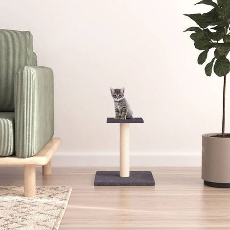 Arbre à chat avec plateforme, gris foncé, 38 cm