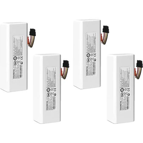 Batterie d'aspirateur robot, capacité 9800mAh, compatible avec le modèle Mijia 1C, 9800mAH-4PCS (1/2)