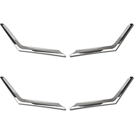 4 pièces de grille chromée en maille pour phares avant Nissan Rogue X-Trail T32 2014 2015 2016 (1/5)