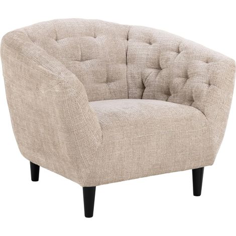 Sillón Norsica 264, Beige, 78x97x84cm, Tapiz, Patas: Madera, 0