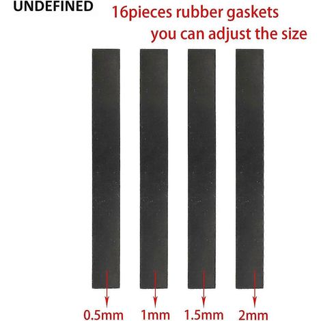 33-58 mm CNC-Motorrad-Vorderradgabelrohr-Halterungsklemme, Scheinwerferhalterung, Befestigungsklemmen für Harley Cafe Racer Bike Universal - 16 Stück Gummidichtungen