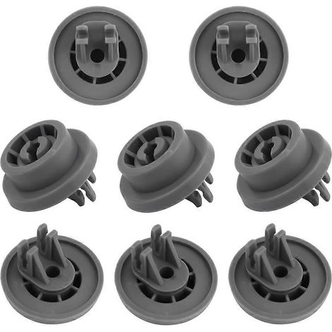 Lot de 8 roulettes de rechange DD66-00023A pour panier inférieur de lave-vaisselle Samsung (remplace la référence 2002711)