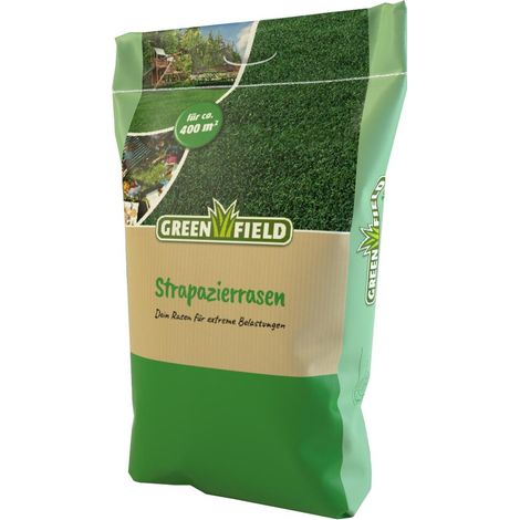 Greenfield Strapazierrasen 10 kg Rasensamen Sportrasen Grassamen Familienrasen