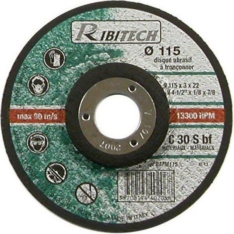 Disco para tronzar especial para materiales - Lote de 10 Verde 115 mm