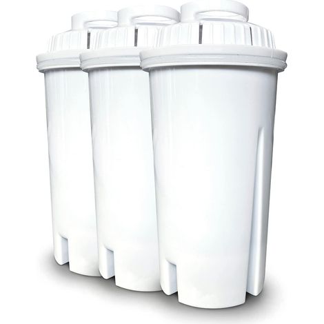Caso - Set di 3 filtri per acqua calda in plastica, 11,5 cm, colore: Bianco (1/4)