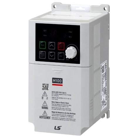 Inverter 1x200-240Vac, 0.4kW - 2.4A HD, Advanced I/O FB, IP20, EMC Filter C2, LED Keypad, Modbus Com LS Electric