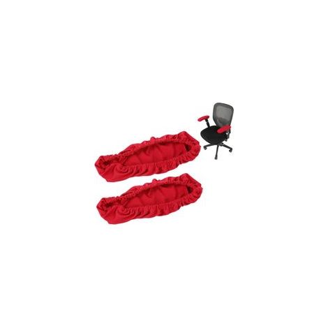 Housse Chaise Bureau,Housse Amovible Accoudoirs De Chaise Bureaus, Coussinets d'accoudoir ergonomiques pour Chaise de Bureau Protecteur Élastique pour Confort de Coude Housses(Vin Rouge)