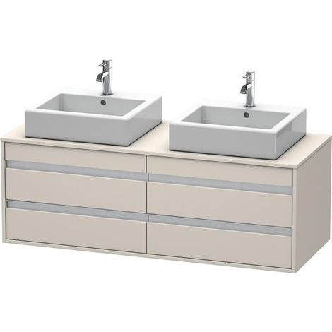 KETHO mobile lavabo 550x1400x496mm tortora