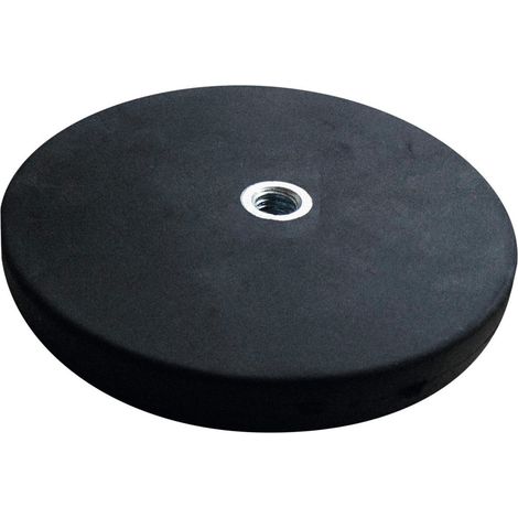 Flachgreifermagnet Set 2-teilig mit Gewindebuchse flach, Neodym,⌀ 22 mm 2 Stk