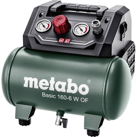 [GEBRAUCHT] B-Ware Metabo Druckluft-Kompressor BASIC 160-6 W OF 6l 8bar leistungsstark robust 900W
