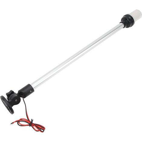 Klappbares 22-Zoll-Hecklicht mit 63 LEDs, 360°-Sichtbarkeit, 3 Minuten wasserdicht (IP66), für Pontons, Yachten, Fischerboote und die Navigation bei Nacht. (1/5)