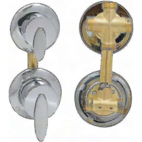 4-Wege-Duscharmatur aus Messing, Duschkabinenarmatur, Wandarmatur für Badezimmer, Mehrfachbedienung, robuste Ausführung (1/5)