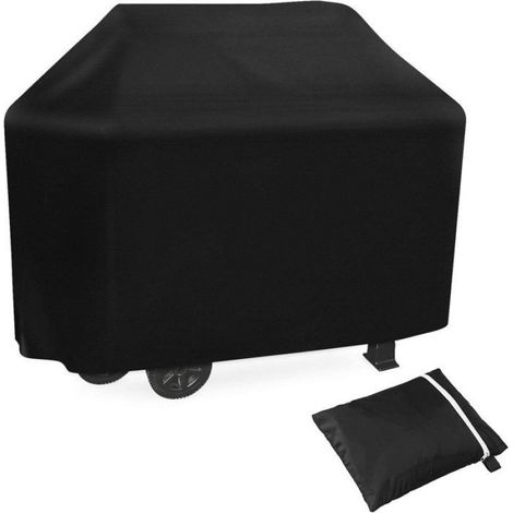 Housse Barbecue - 145x61x117 cm - Tissu Oxford 210D - Imperméable UV Résistant Vent - Noir - 1 Pièce (1/5)