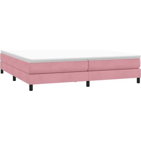 Boxspringbett ohne Matratze Rosa 200x220 cm Samt vidaXL