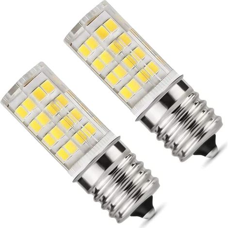 Lot de 2 Ampoules LED E17 4W Intensité Variable Four Micro-Ondes 6000K Équivalent 40W Halogène Céramique (1/4)
