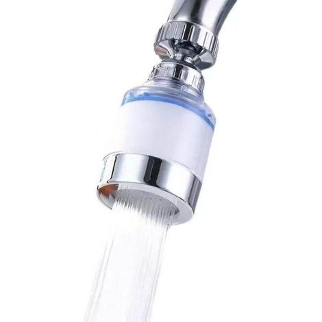 Cabezal rociador purificador de grifo universal: filtros contra salpicaduras de grifo de ducha de alta eficiencia con adaptador de grifo (1/4)