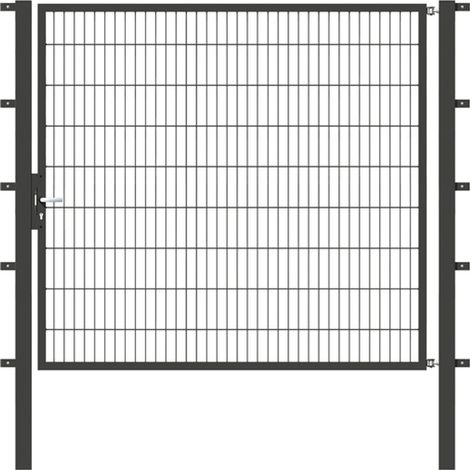 ALBERTS Einzeltor Flexo, fvz.anthr.Kst.b.RAL 7016, lichte BxH2000x1800, PF80x80/2500mm (1/3)