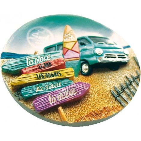 Décoration Magnet Plage et Combi