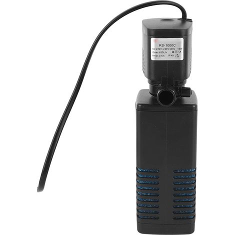 Pompe submersible multifonctionnelle et efficace 3 en 1 pour aquarium, filtration et oxygénation, prise UE 220-240 V (1/5)