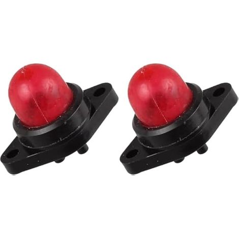Lot de 2 ampoules d'amorçage rouges 530071835 pour tronçonneuse Poulan Craftsman Weedeater 530047213 1900 1950 1975 2025 2050 2055 2075 2150 2155 2375 2450 2550 2175 2250 2350 (1/5)