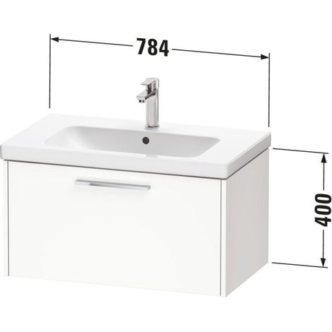 DURAVIT DC46670BDHG0000 D-Code Support mural WTU, extraction 1 (1/2)