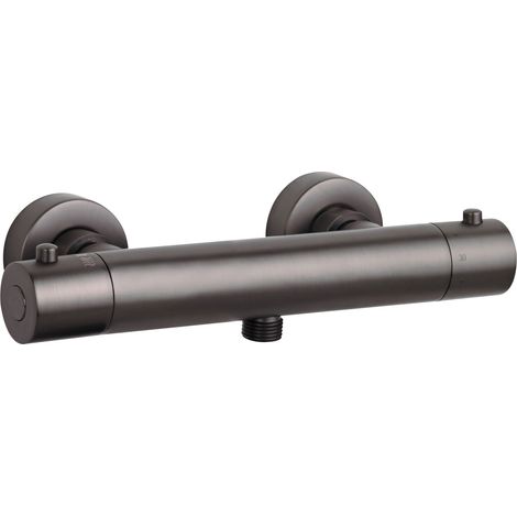 SCHÖNER WOHNEN-Kollektion Duschthermostat DICU, Duscharmatur mit Thermostat Verbrühschutz, Mischbatterie mit Schlauchanschluss 1/2", Industrial (1/2)