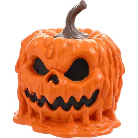 Halloween-Blumentopf in Kürbisform, Stiftehalter aus Kunstharz, schlichtes, handgefertigtes chinesisches Ornament für die Heimdekoration